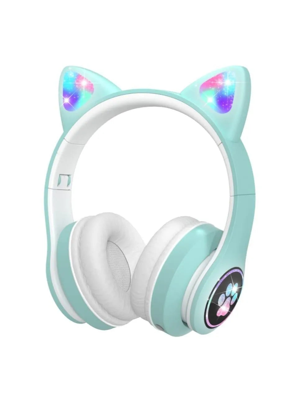 Cat Ears Bluetooth Headphones with LED Light