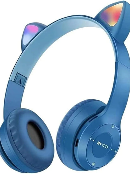 Cat Ears Bluetooth Headphones with LED Light