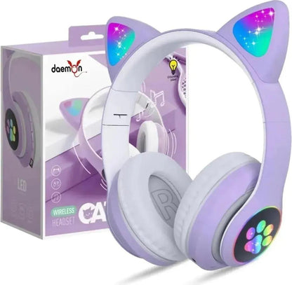 Multicolor Cat Earheadphones with LED Lights