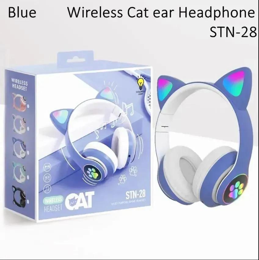 Multicolor Cat Earheadphones with LED Lights