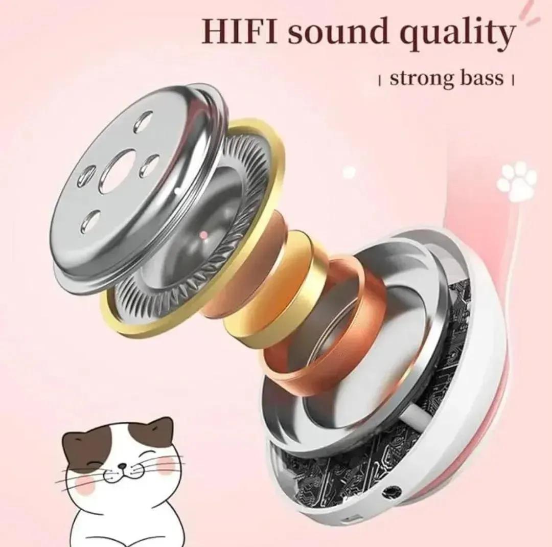 Multicolor Cat Earheadphones with LED Lights