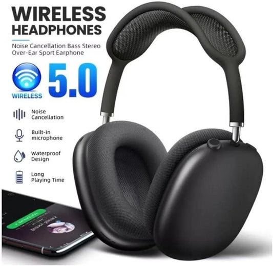 Wireless Gaming Headset Black 5.0 Noise Cancellation