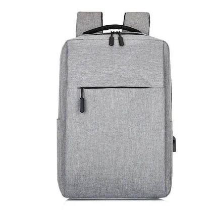 Black Laptop Backpack for Men Women, Nylon, Water Resistant, Adjustable Straps